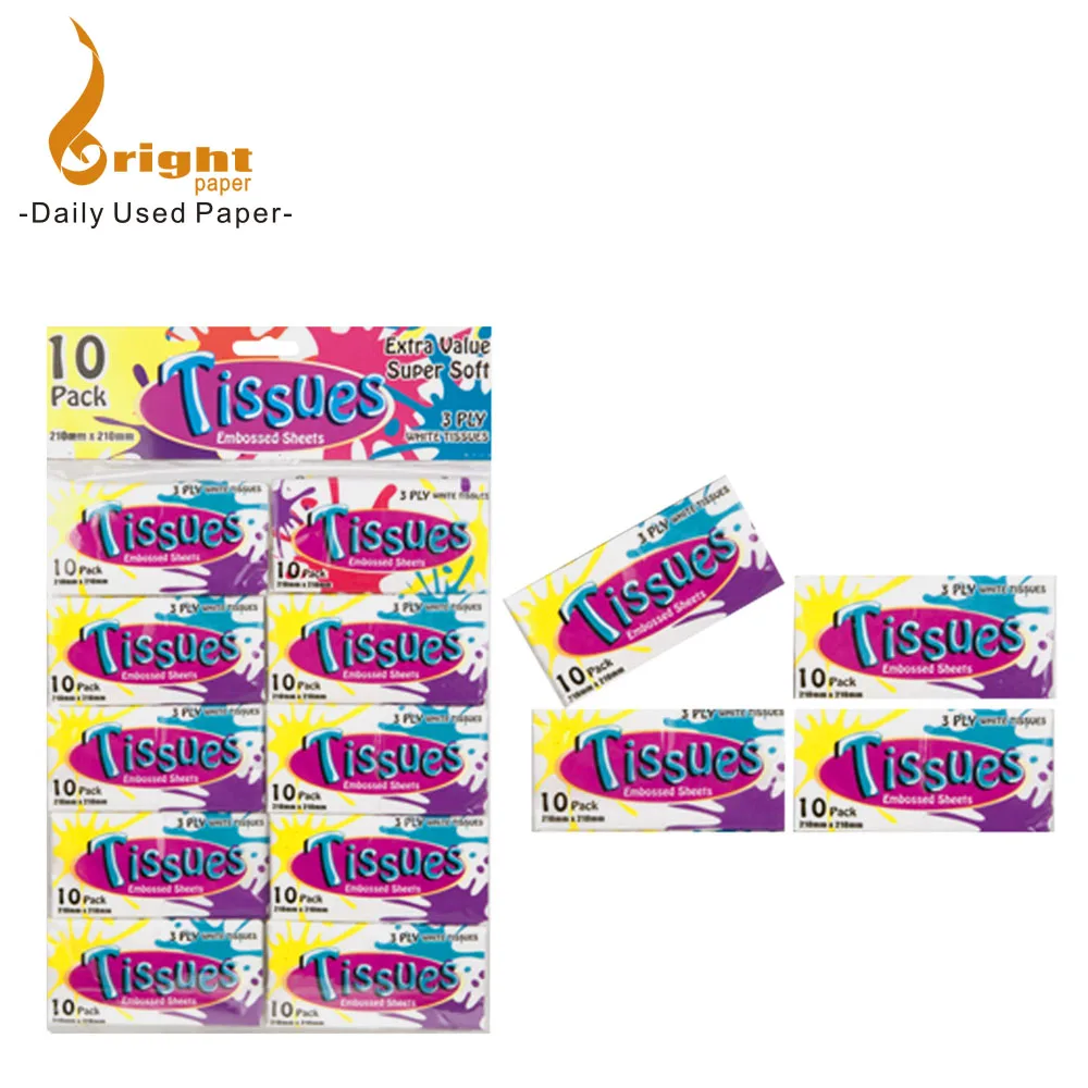 Pocket Tissue Good Water Absorption Tissue Factory Manufacturers Hanky Tissue