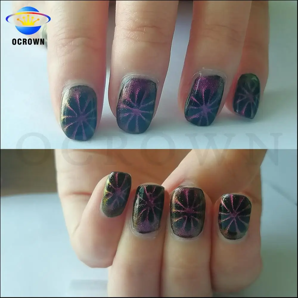 3D Cat Eye Colors Shifting Magnetic Pigment Nail Art Powder Pigment