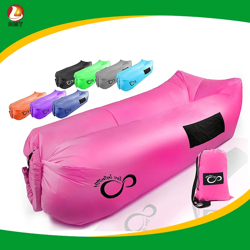 Lazy air sofa inflatable bag hammock camping sleeping bag Durable 210T Ripstop