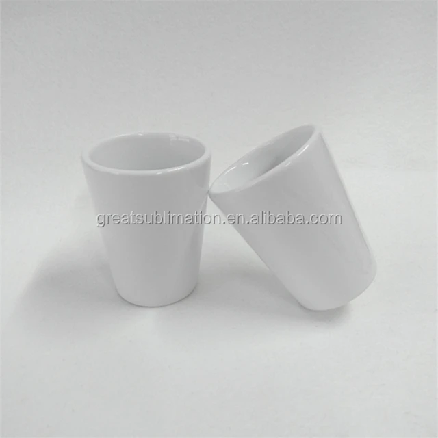 2oz ceramic shot glass liqueur glass sublimation wine cup