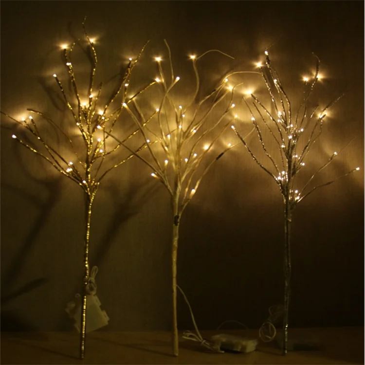 Top Sale Warm White Led Lighted White Birch Branch