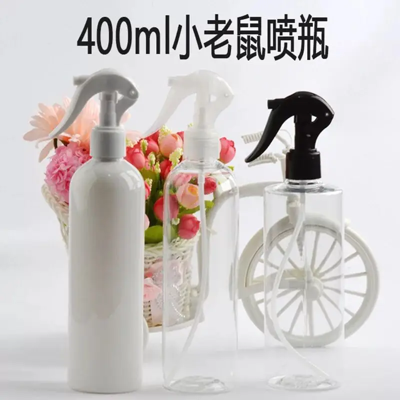 
multiple capacity black PET plastic bottle with trigger spray 