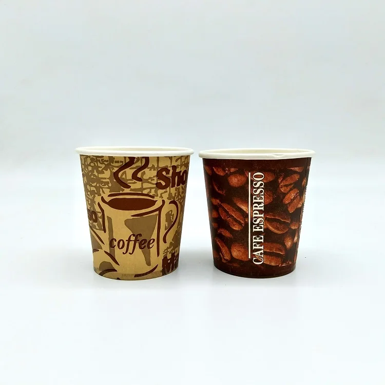 Recycle bamboo fiber pulp paper material coffee cups