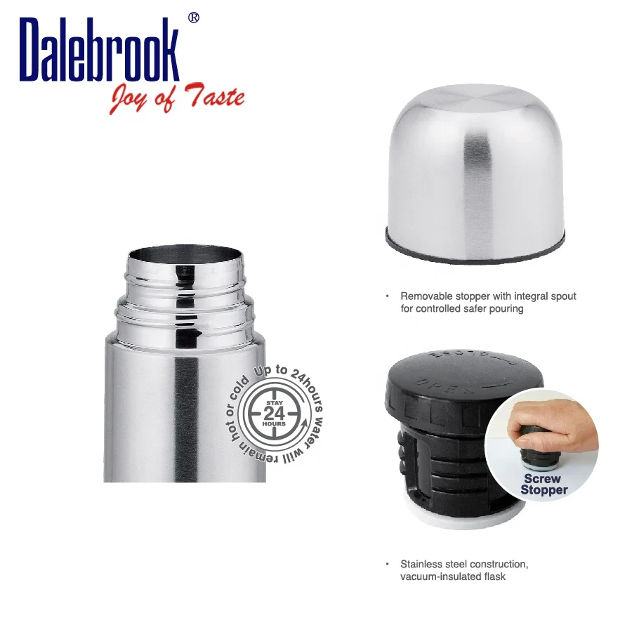 
Dalebrook Stainless Steel 24hrs Classic Bullet Thermos Vacuum Flask hot and cold outdoor water Cola Drinking Bottle 