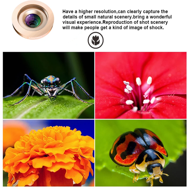 LIGINN 2018 hot selling items 2 in 1mobile phone camera Professional HD super Wide Angle Macro Lens for iphone