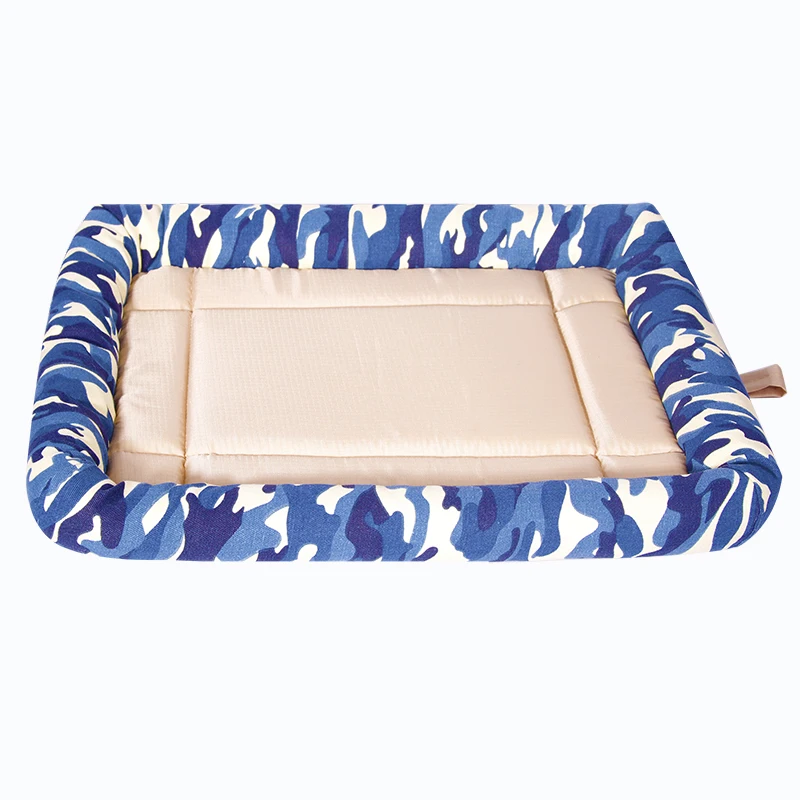 Wear and bite resistance breathable canvas fabric dog beds pet blanket for Dog Cat