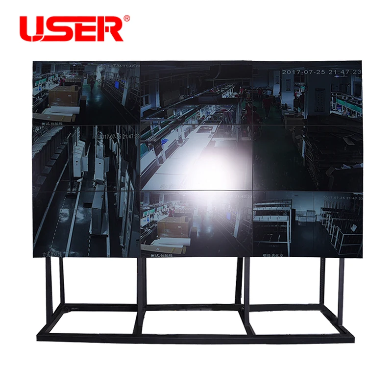 3x3 Full video wall 46 inch seamless seamless wall mounted LCD Display best digital signage screen for advertising