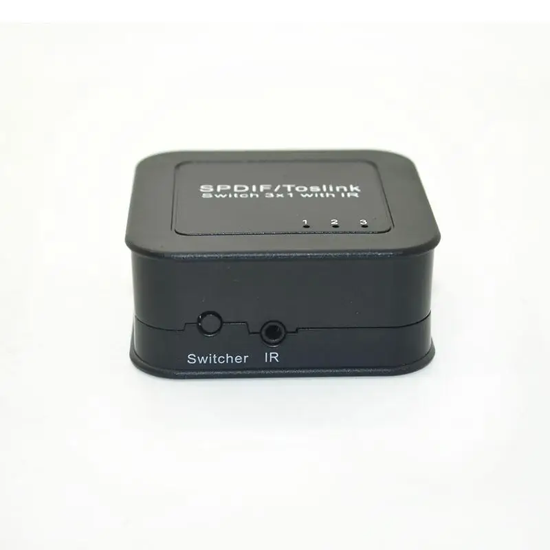 Оптичекий разветвитель/SPDIF/Toslink оптоволоконный распределитель 3х1 с пультом дистанционного управления