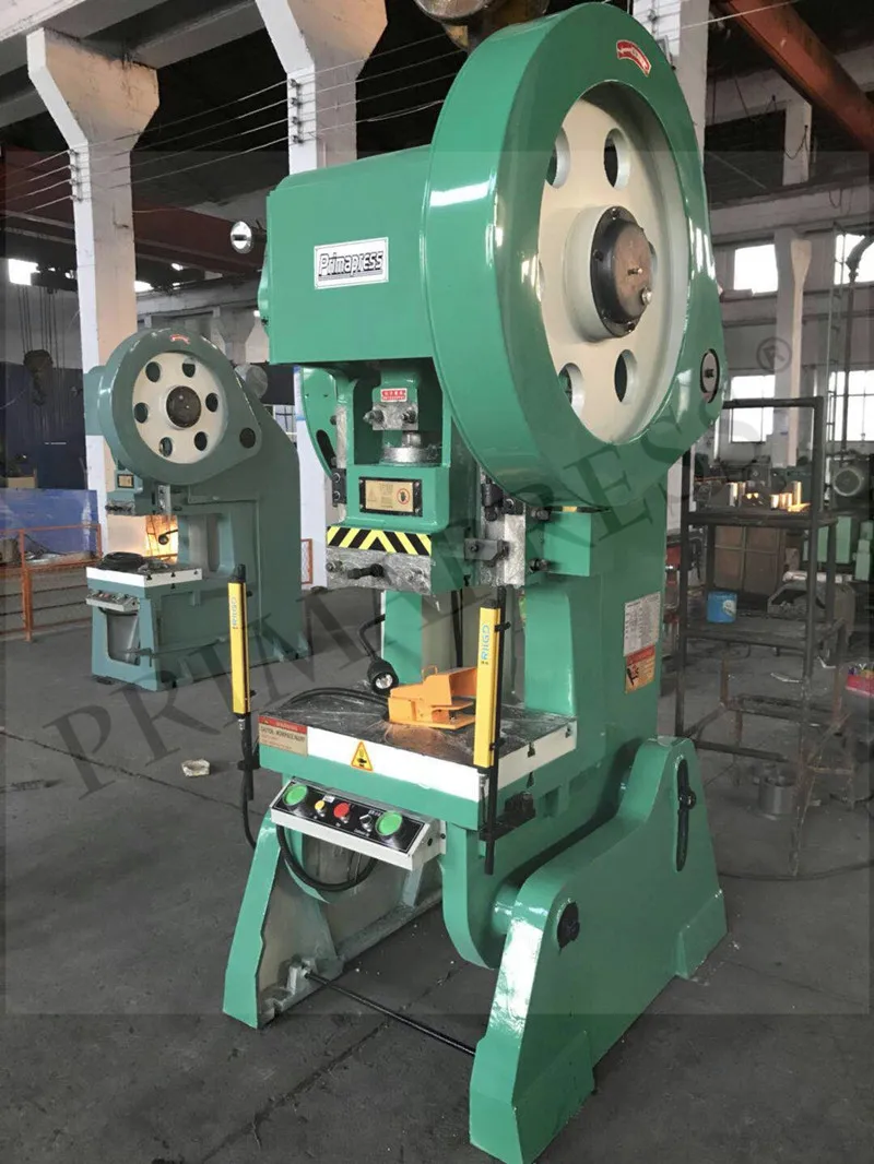 J23 small 16 ton plate manual mechanical power press, metal sheet steel hole stamping machine