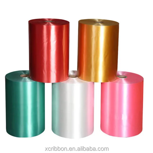 manufacture 50cm * 1000m polypropylene pp jumbo ribbon roll