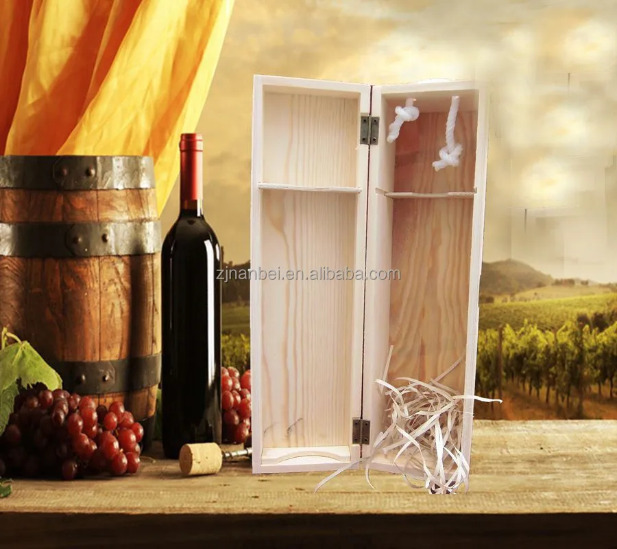 2024 Rigid color simple packing wine box with lock magnum wine box packaging