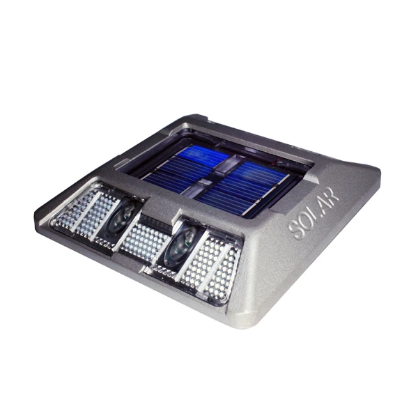 High Visibility Solar Powered (Charging) LED & Reflective Road Stud(Cat Eyes / Pavement Marker) MS-200D(Perfect Waterproof IP68)