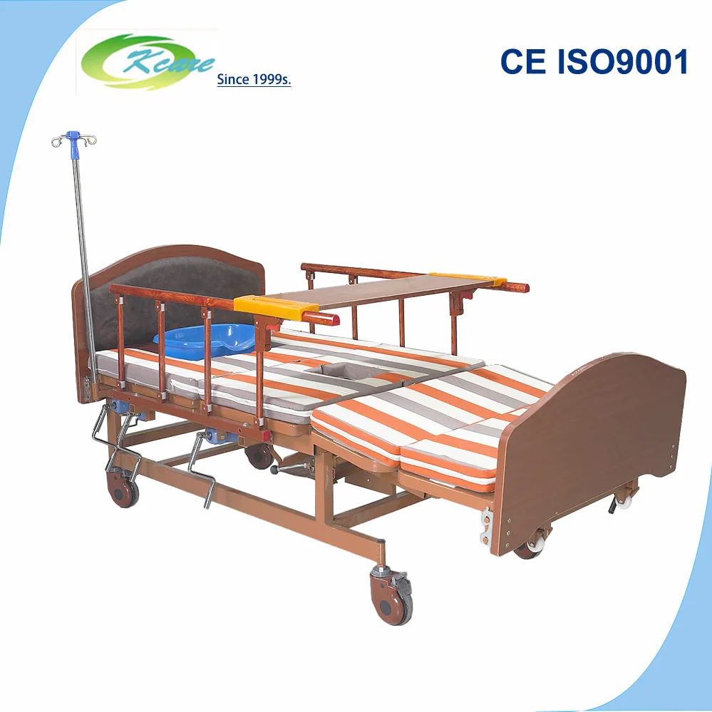 CE утвержден многофункциональный ручной 4 чудаки уход на дому кровать для пожилых