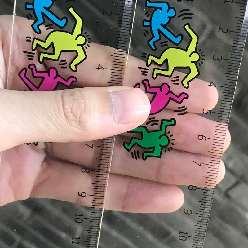 
custom printed laser cutting acrylic plastic ruler for promotion and school 