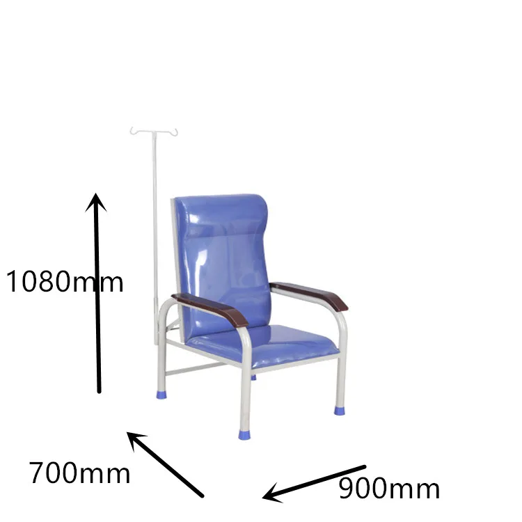 Hospital Used Ss Metal 3-Part Leather Clinical Waiting Room Medical Chairs Patient Waiting Seats Armchairs for Sale