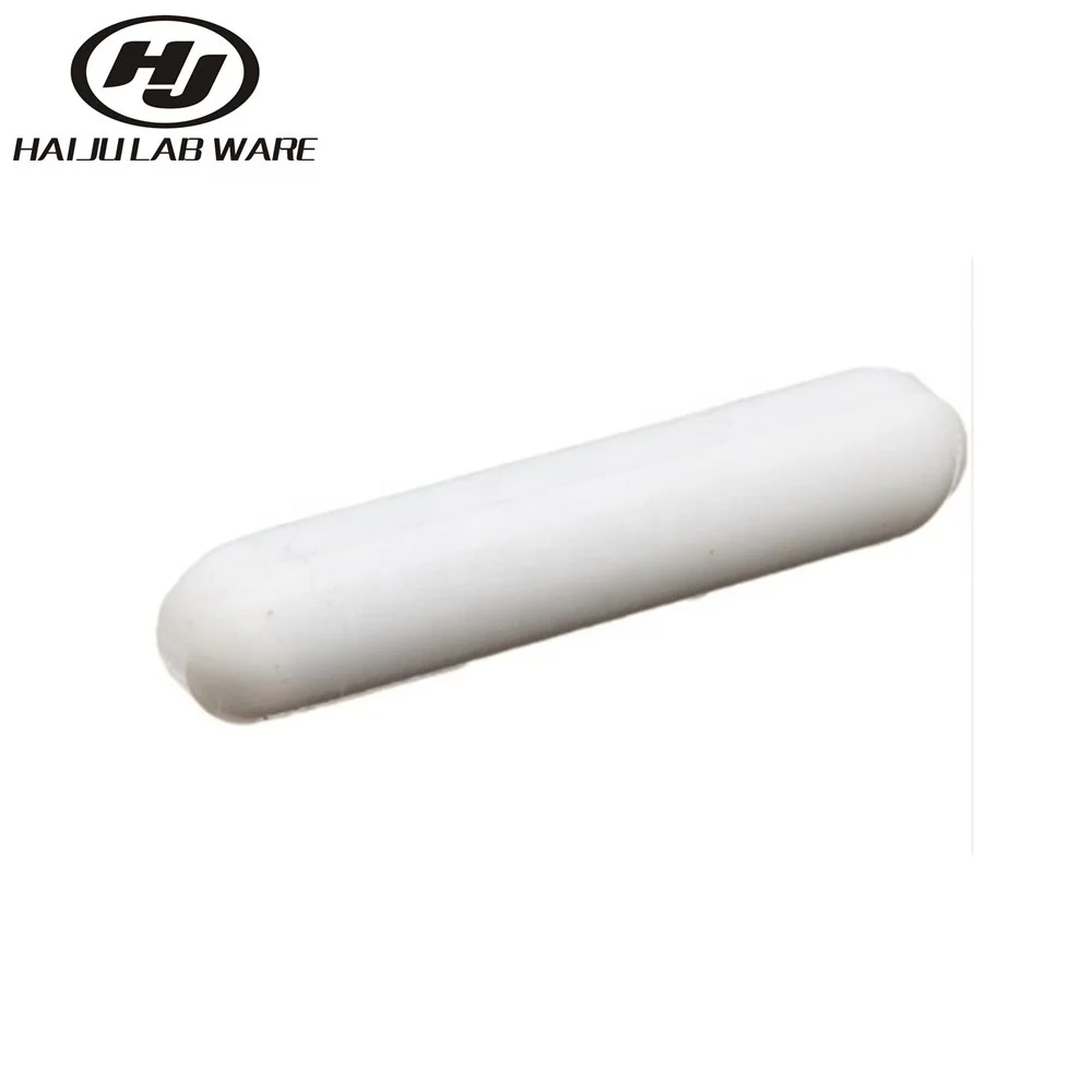 HAIJU LAB Laboratory Application OEM custom Strong Field White PFTE Coating Stirrer Magnetic Smooth Mixer Stirring Bar Magnets