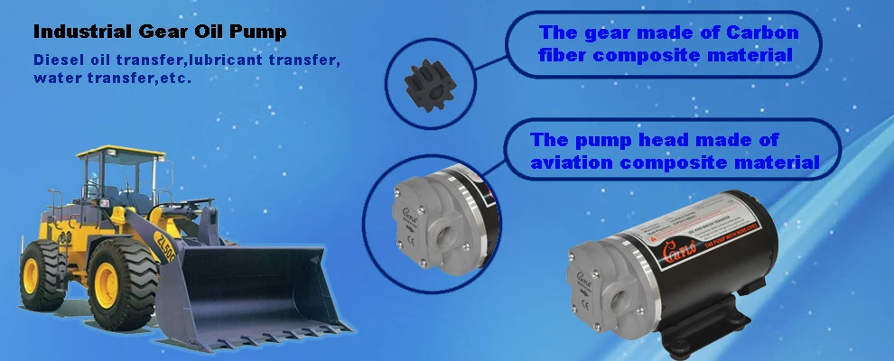 
12v easy operated electric fuel oil transfer gear pump with low price 