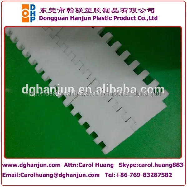 50.8mm шаг пластиковый стол топ конвейерная лента/белый модульные пластиковые конвейерной ленты