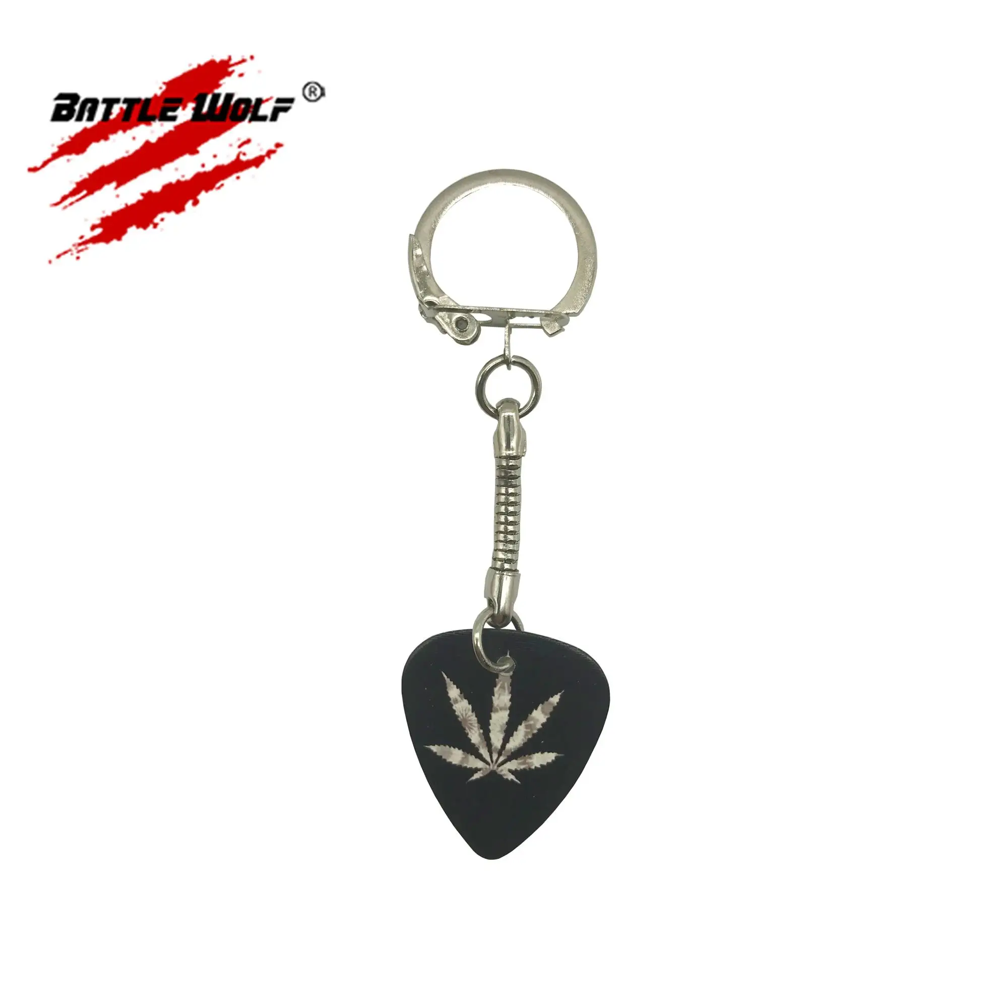 Custom Printing Design Guitar Pick Keychain Corporate Giveaways