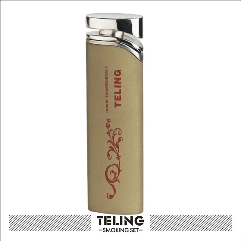 New fashion lighter flower logo Refillable Butane Gas lighter