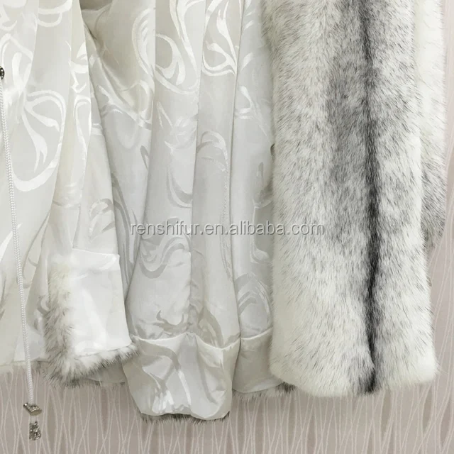 2019 Winter Mink Fur Coat Long Fur Coat For Pocket