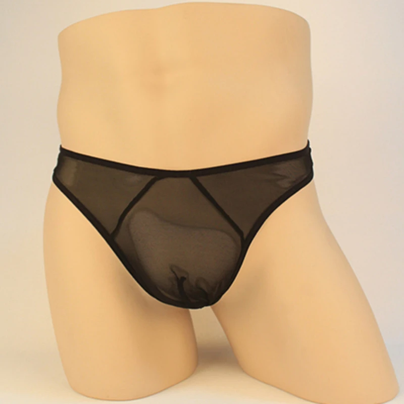 Европейские стильные мужские прозрачные сетчатые прозрачные стринги, красивые сексуальные мужские стринги, нижнее белье