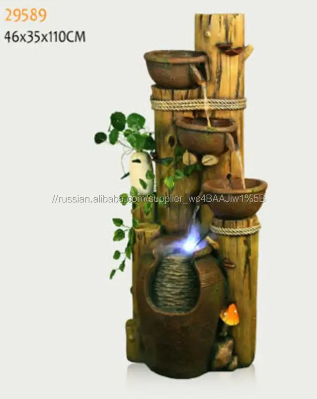 Бамбук пот фонтаны воды для наружного