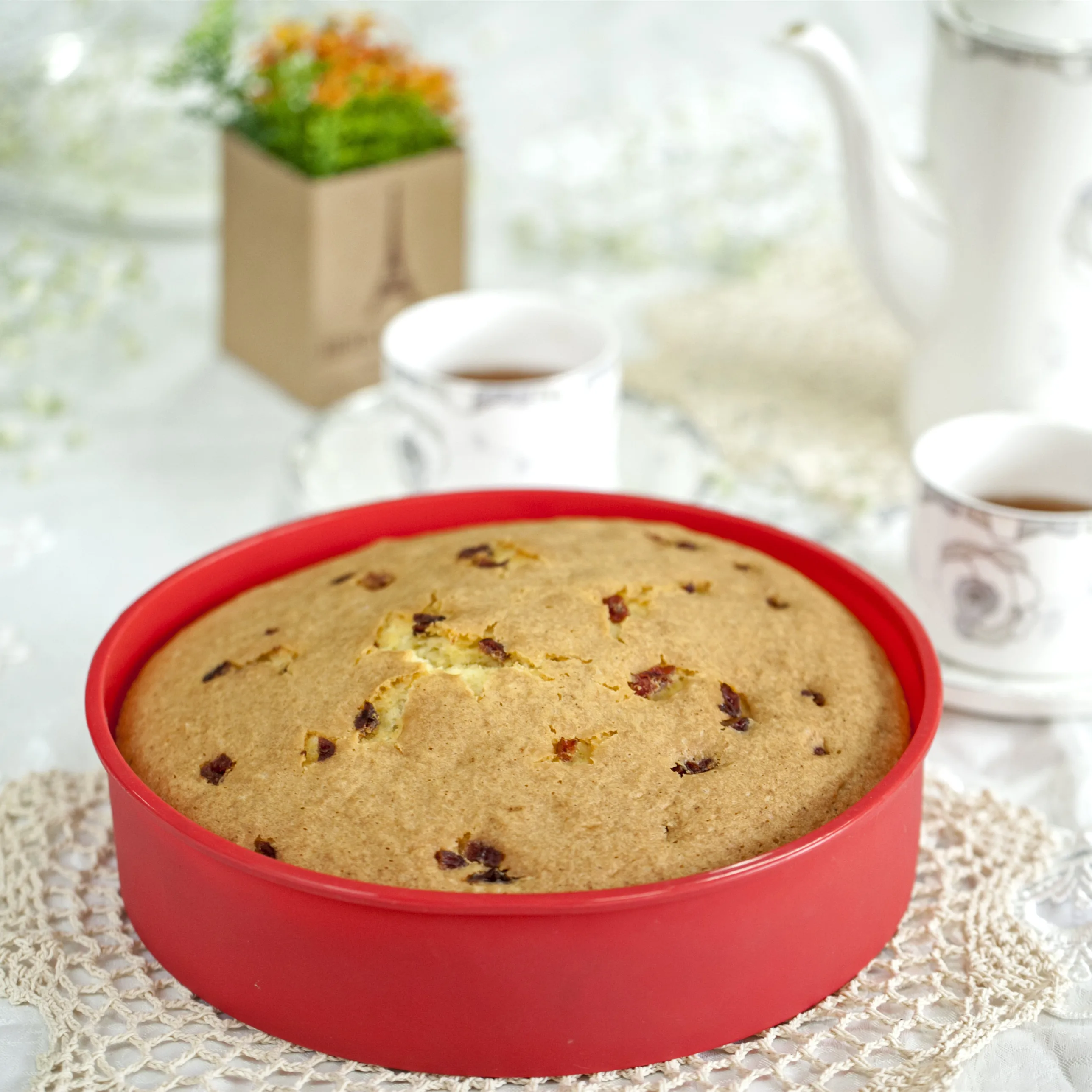 Round silicone cake mould tools stencils supplies baking molds tray accessories