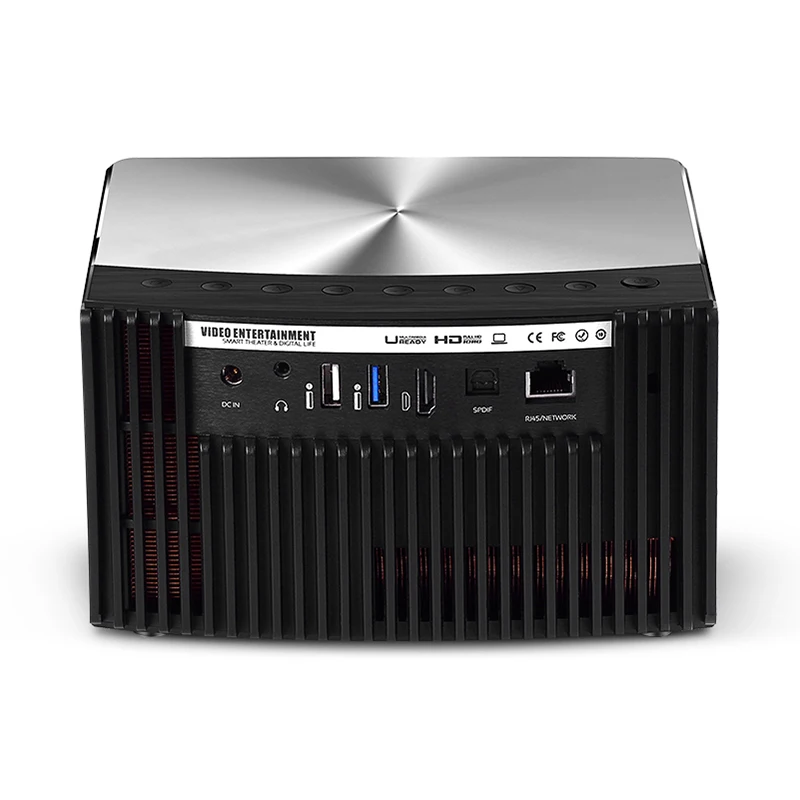 AUN Projector H1,Memory: 2G+16G. Build in Android, WIFI, MINI LED Projector