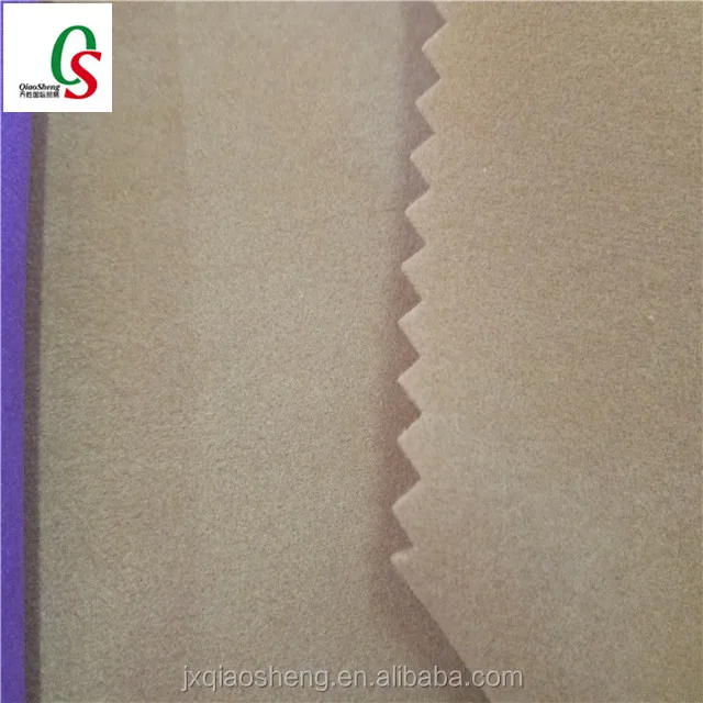 Nonwoven technics flock velvet fabric for shoes material