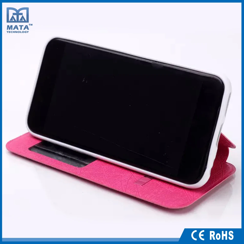 OEM Раздвижные Конструкции Смарт PU Кожаный Чехол для iPhone 6