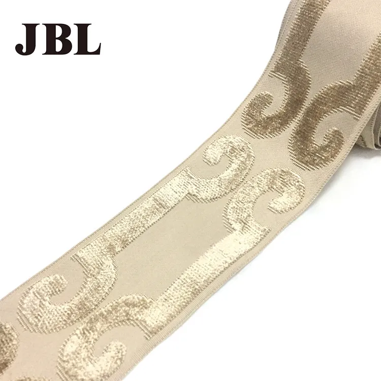 
Popular Chinese Style Polyester Jacquard Velvet Trim 