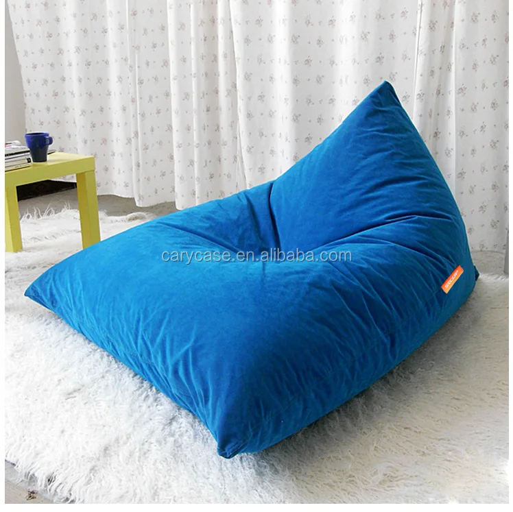 INDOOR HOT PINK Faux Suede beanbag chair, living room cube bean bag waterproof bean bag chairs