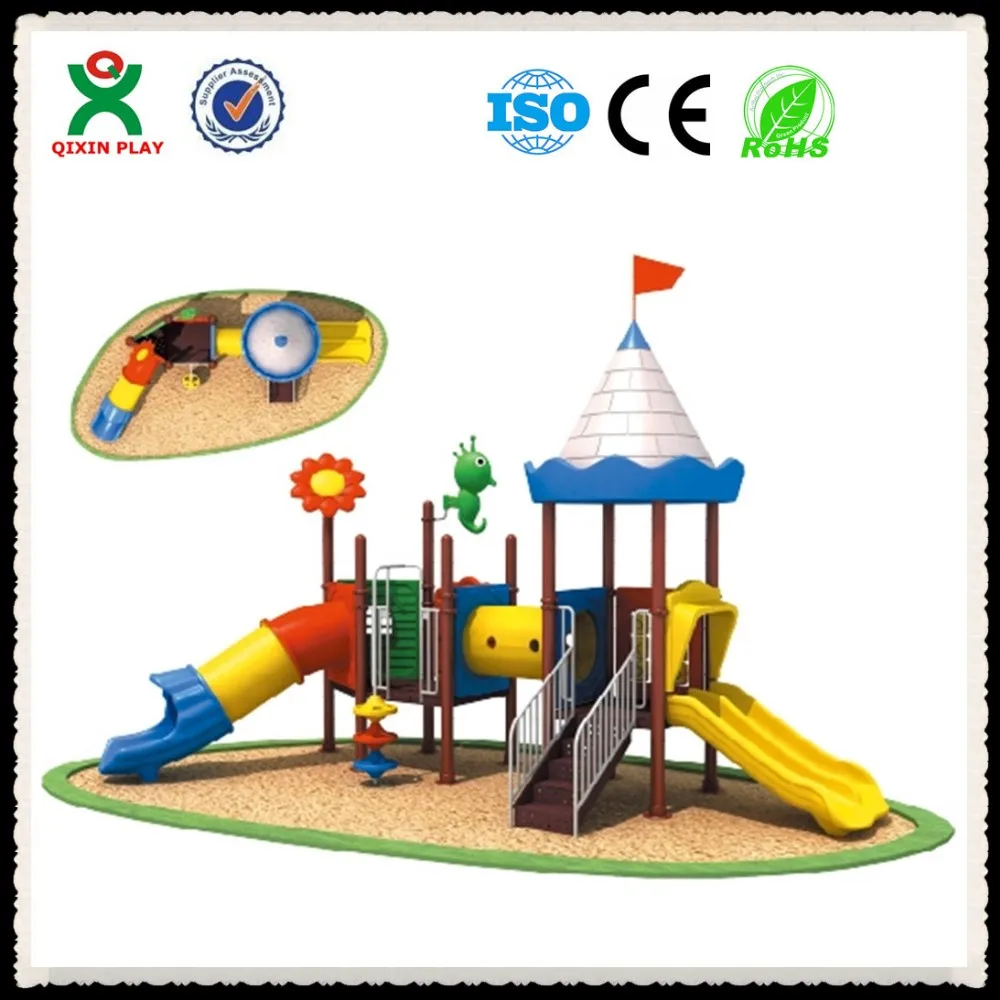 Excellent mini cool playground equipment play system outdoor play set plan QX-068D