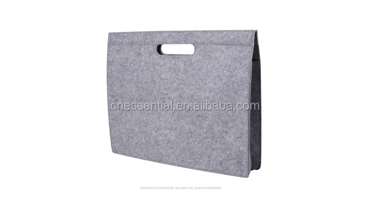 2018 new arrival high quality felt laptop computer bag felt magazine holder