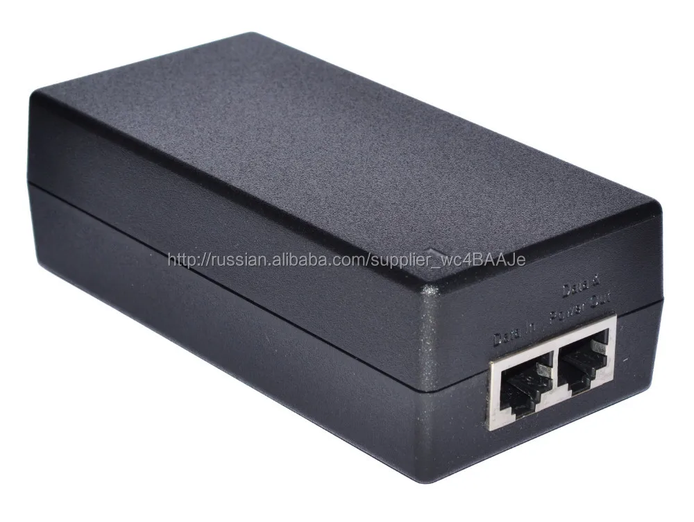 48V 1A Gigabit PoE адаптер инжектор используется для Коммутаторы PoE