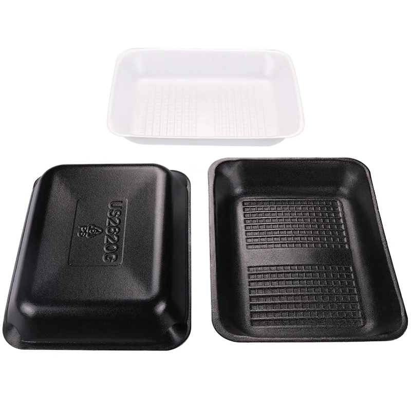 
26*20*5cm Disposable foam trays for meat eps rectangular food tray packing supermarket frozen meat food trays party plate 