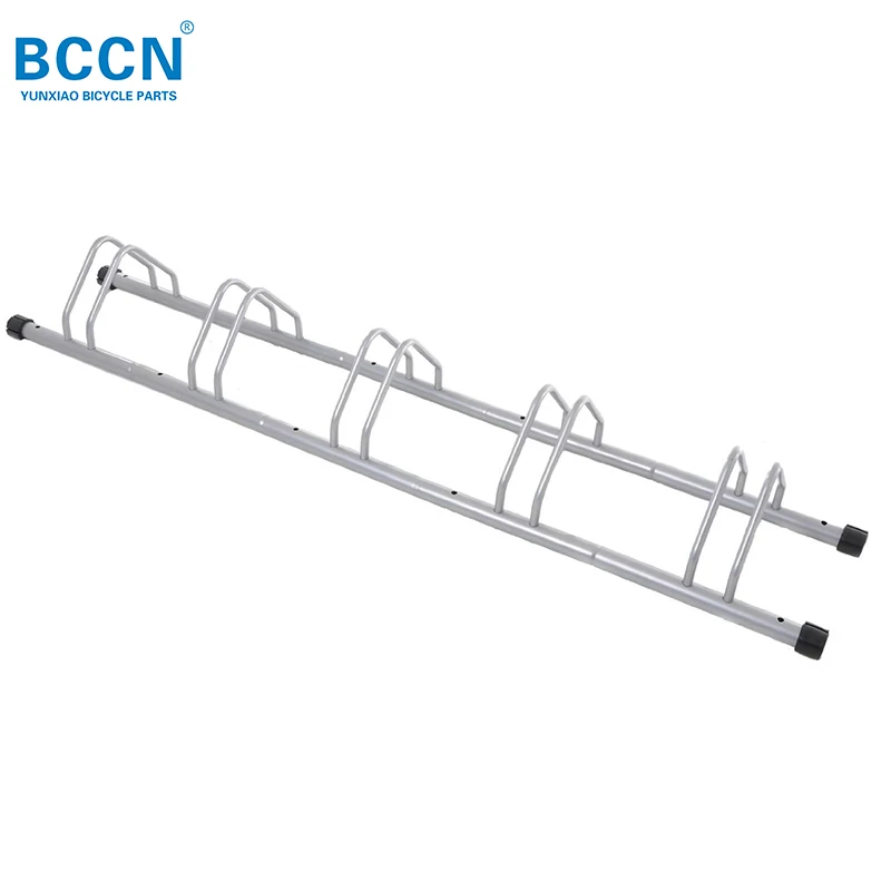 Bike Side Stand Well-designed Steel Stand for 5 bikes Durable Bike Floor Stand