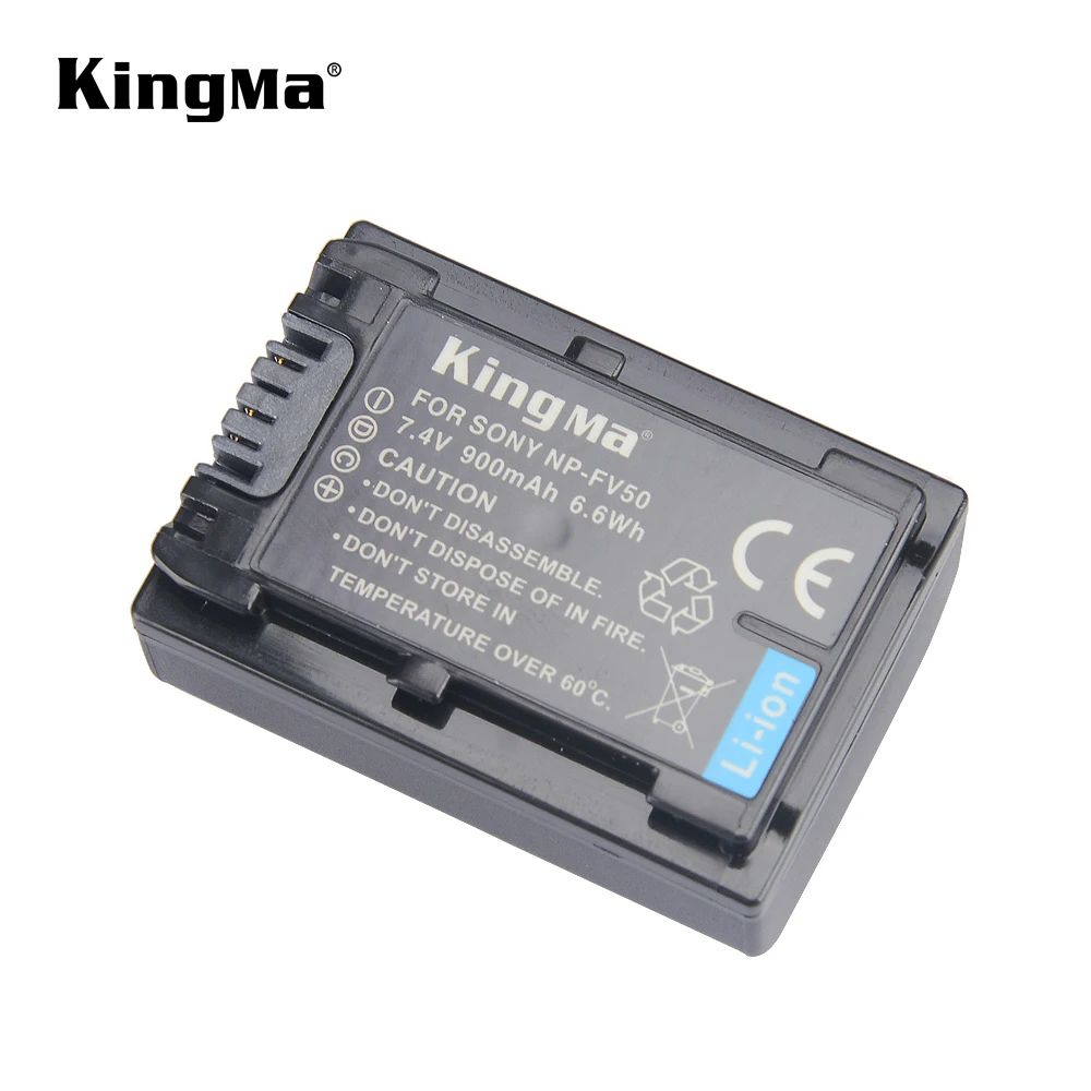 KingMa 7.4V 900mAh Power Battery for Sony NP-FV50 and DCR-SR15 SR21 SR68 SR88 SX15 SX21 SX44