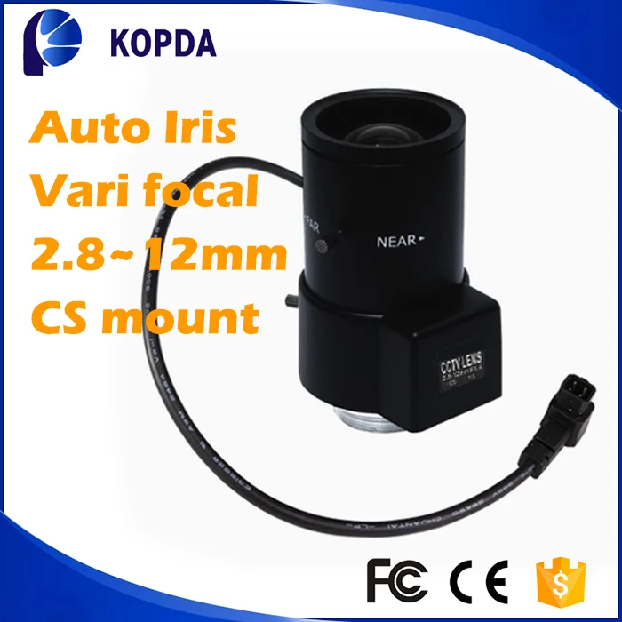 CS Mount варифокальным объективом с автоматической диафрагмой 2.8-12 мм мегапиксельной объектив камеры видеонаблюдения