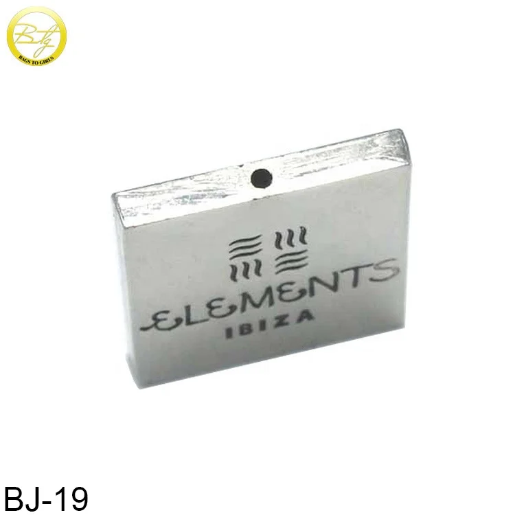 Zinc Alloy Custom Engraved Metal Logo Beads Charm Bracelet Beads for Gift