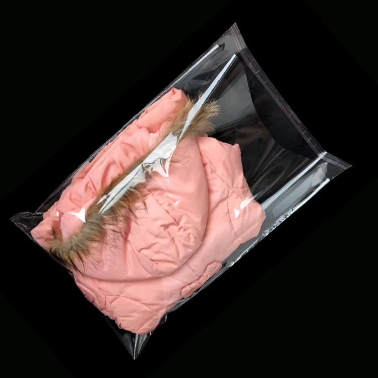 Custom Printing Opp Poly Self-Adhesive Flap Bag BOPP Retort Pouch for Packaging Shoes and Jewelry with Suffocation Warning