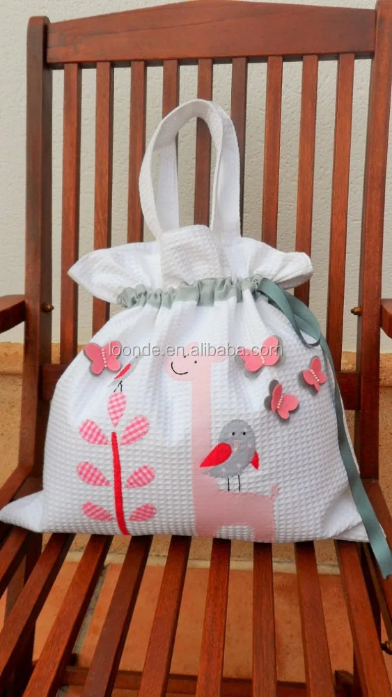 Cotton Carry Durable Drawstring bag Cross stitch pouch Gift for shopping, Picnic Vegetable,fruits