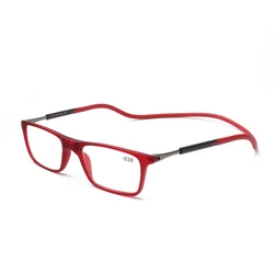 Adjustable hinge magnetic split reader reading glasses