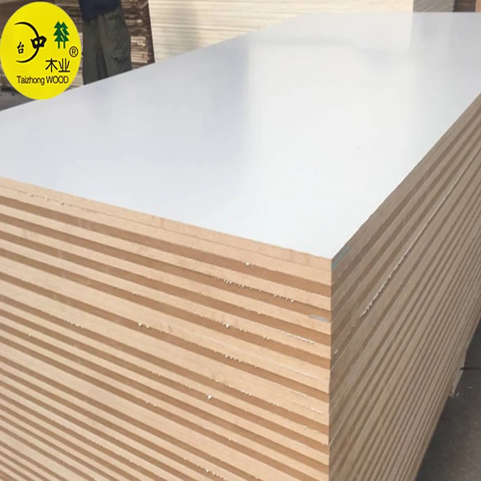 Thickness MDF With White Melamine Color