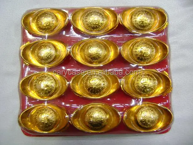 Golden bar,silver ingots , great wealth for the dead people