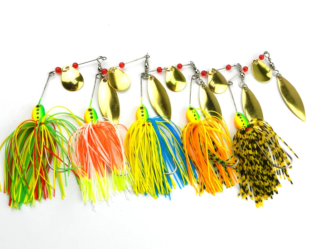 Fishing Spinner Lures Bass Crankbait Bait Tackle Crank Hook Spinner Spinnerbait Pike Bass 17G