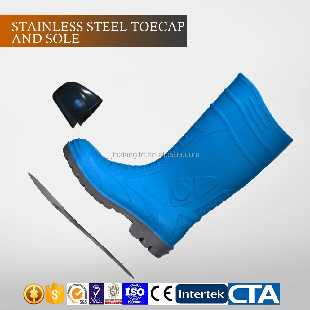 hot sale shoe fashion rain rubber safety boots