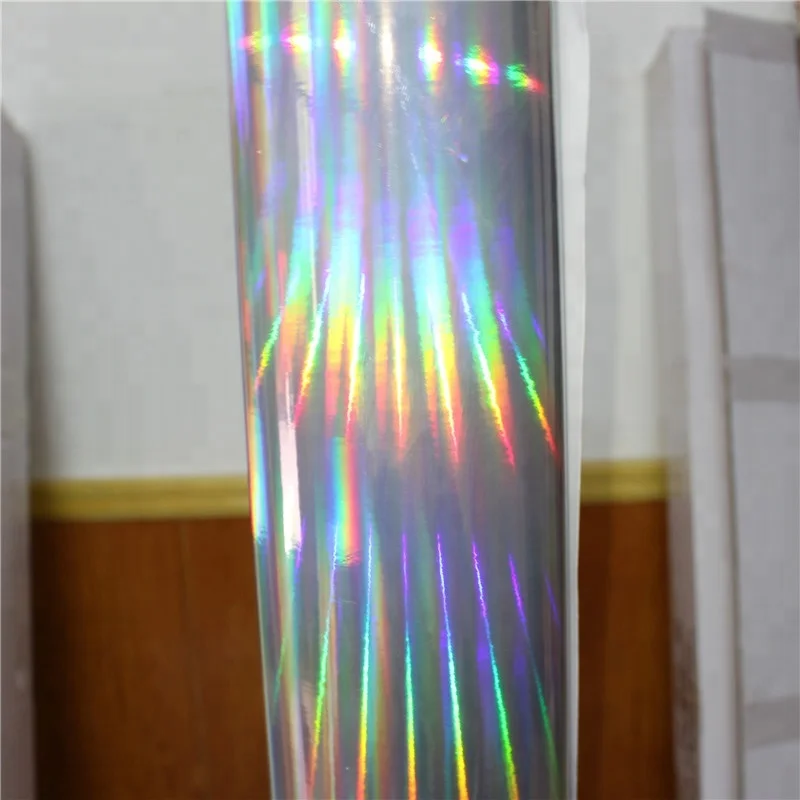 1.52*18m Holographic Silver laser Chrome mirror car vinyl wrap colorful color change vinyl to catch eyes for your car film