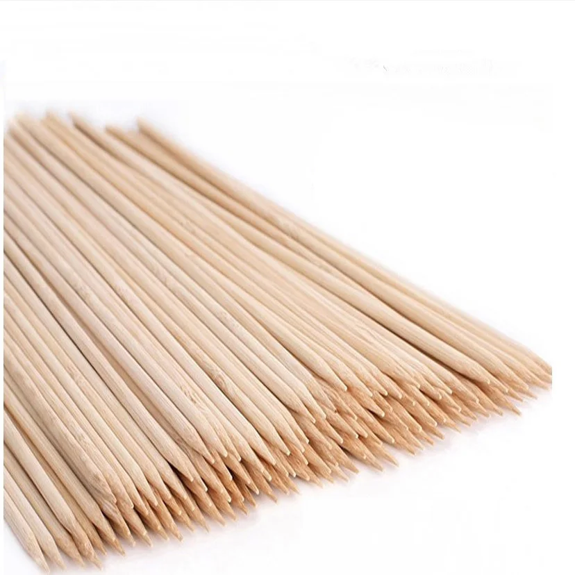 Customized Disposable Barbecue Grill Bamboo Skewer Sticks